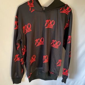 Like New Yeezzi 100% black satin hoodie